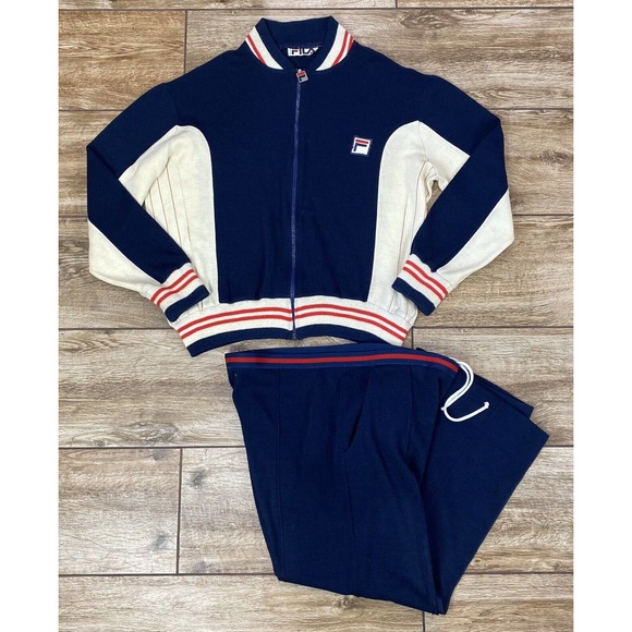 Fila Men's Blue and White Track Jacket - Picture 16 of 16